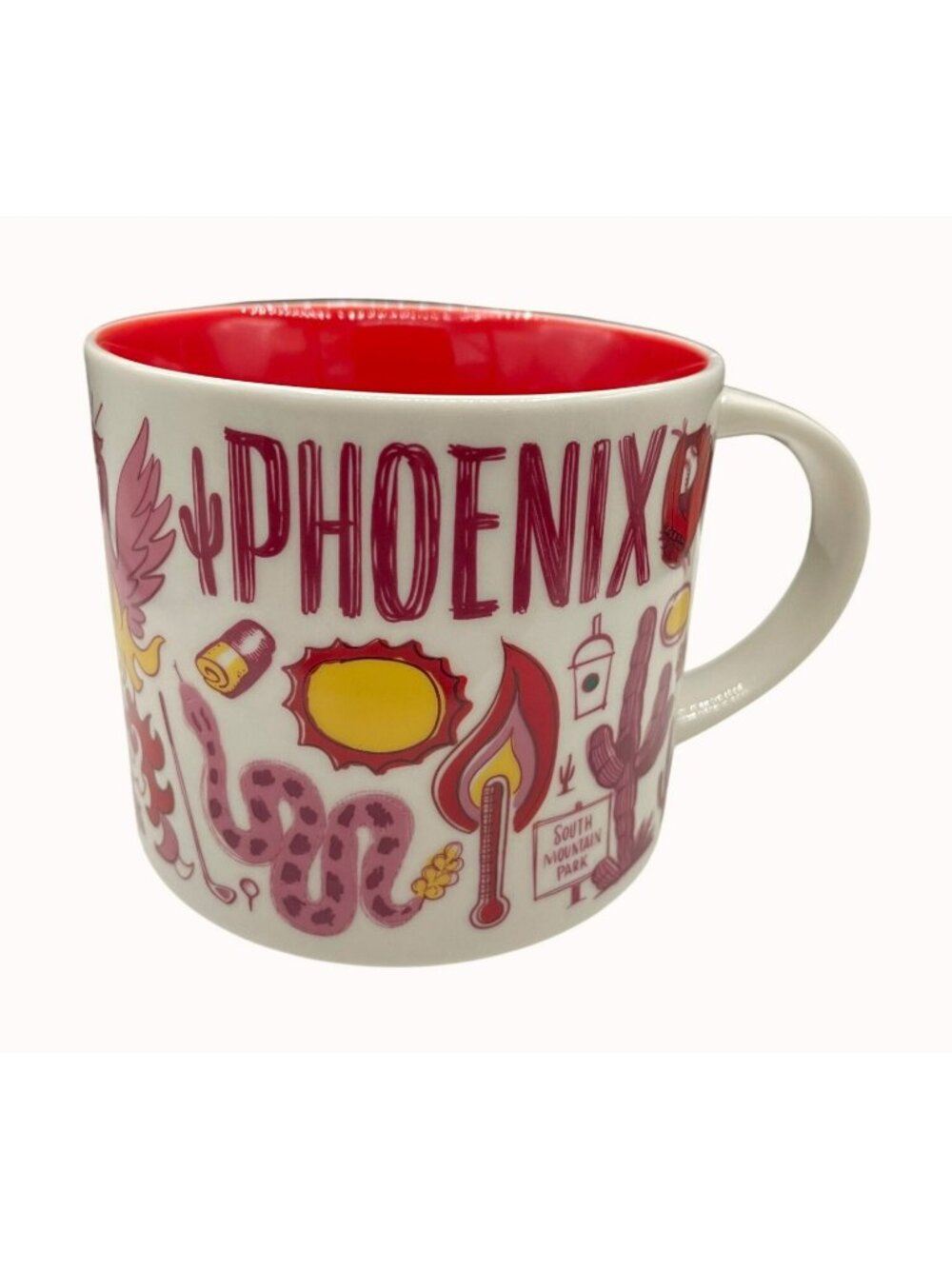 Starbucks Been There Series Phoenix Ceramic Coffee Mug,desert-doodles rattlesnak